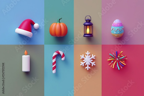 Celebration holiday season christmas halloween easter new year winter autumn event party festive season