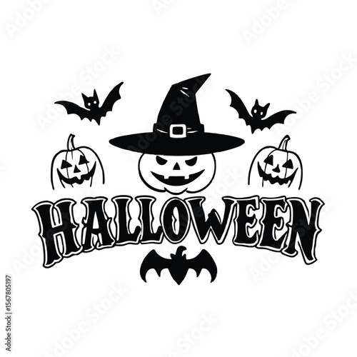 Set of halloween illustrations happy halloween banners frtiday