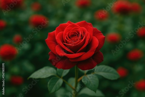 A Stunning and Charming Crimson Rose