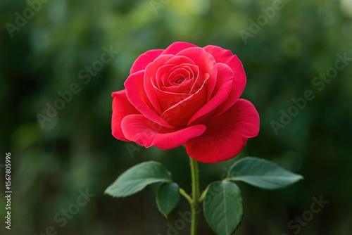 Stunning crimson and blush floral bloom