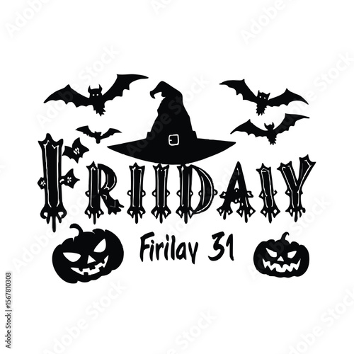 Set of halloween illustrations happy halloween banners frtiday