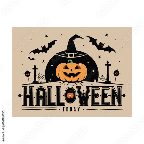 Set of halloween illustrations happy halloween banners frtiday