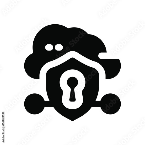 private glyph icon. Strong and solid vector icon for websites, mobile interfaces, presentations, and visual branding. High quality and easy to edit.