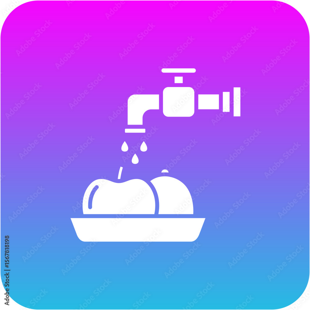 Fototapeta premium Washing Icon