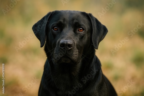Large canine showing alertness