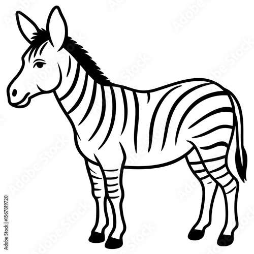 Zonkey Linear Wildlife Artwork