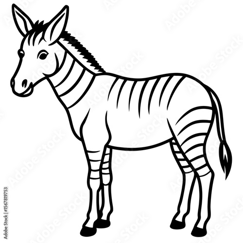 Zonkey Linear Wildlife Artwork