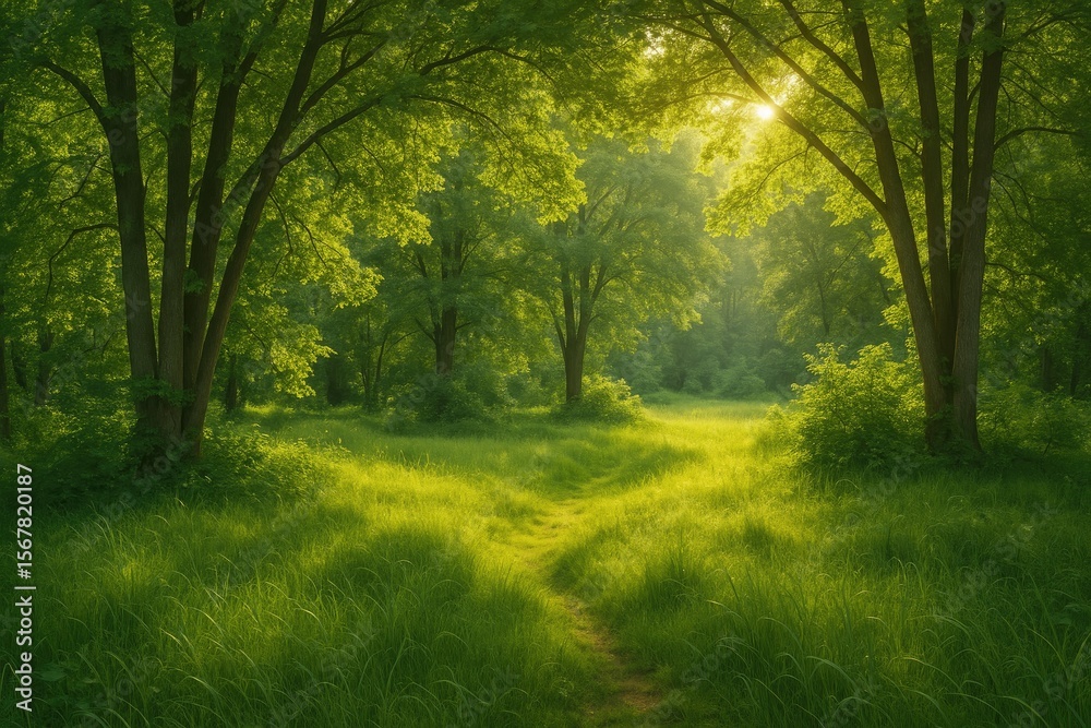 Obraz premium An concealed refuge deep within the woods