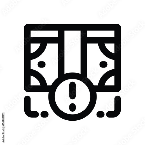 crisis line icon. Clean and minimalist vector icon for websites, mobile apps, presentations, and logos. Fully scalable and customizable for any project.