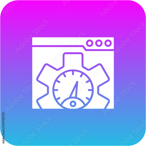 Web speed test Icon