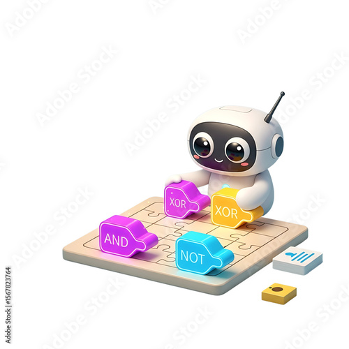 AI Robot Learns Boolean Logic with Playful Puzzle