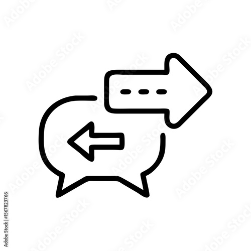Forward Message Icon Simple, Clean Design for Messaging Apps