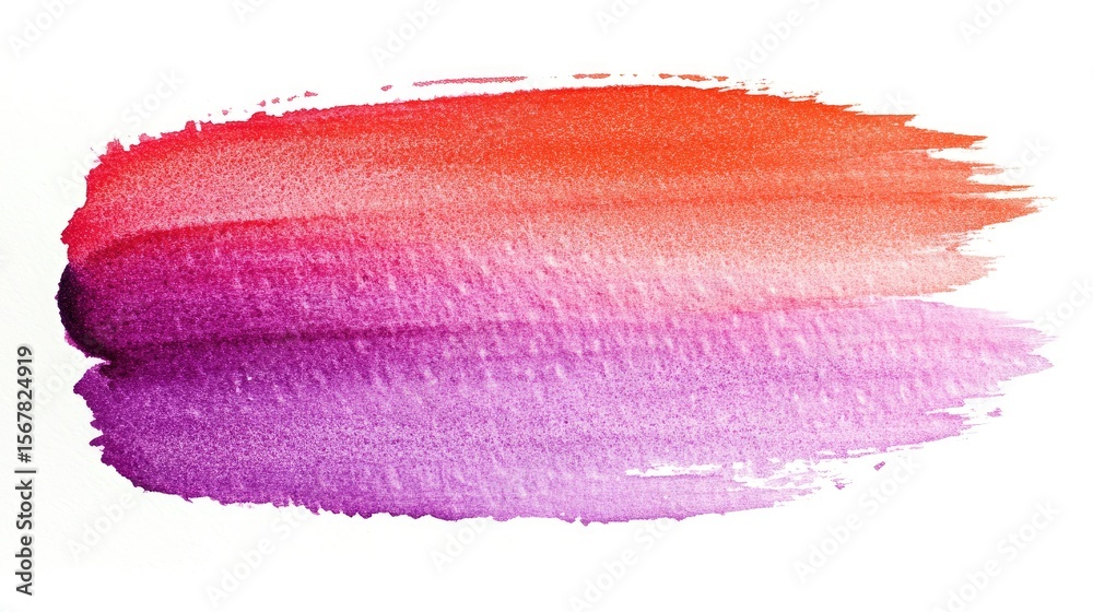 Obraz premium Vibrant, textured brushstroke of blended paint colors.