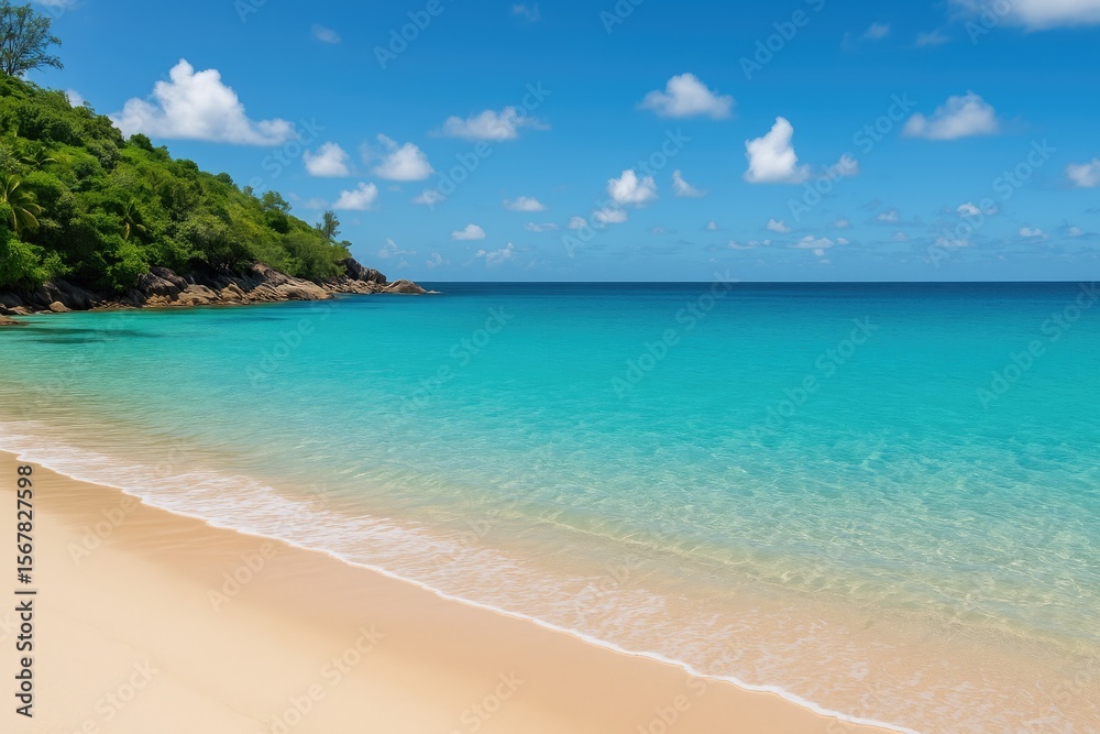 Secluded Shoreline at Anse Major Secluded Shoreline at Anse Major