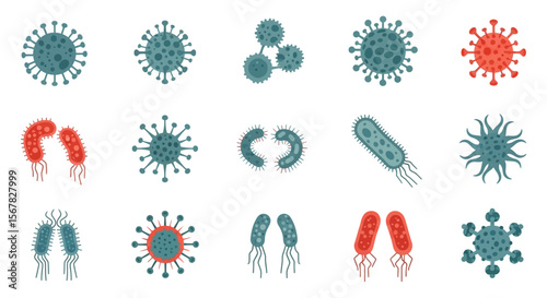 Virus and Bacteria Microbe Collection