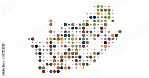 Mzansi Generative Art Map Design