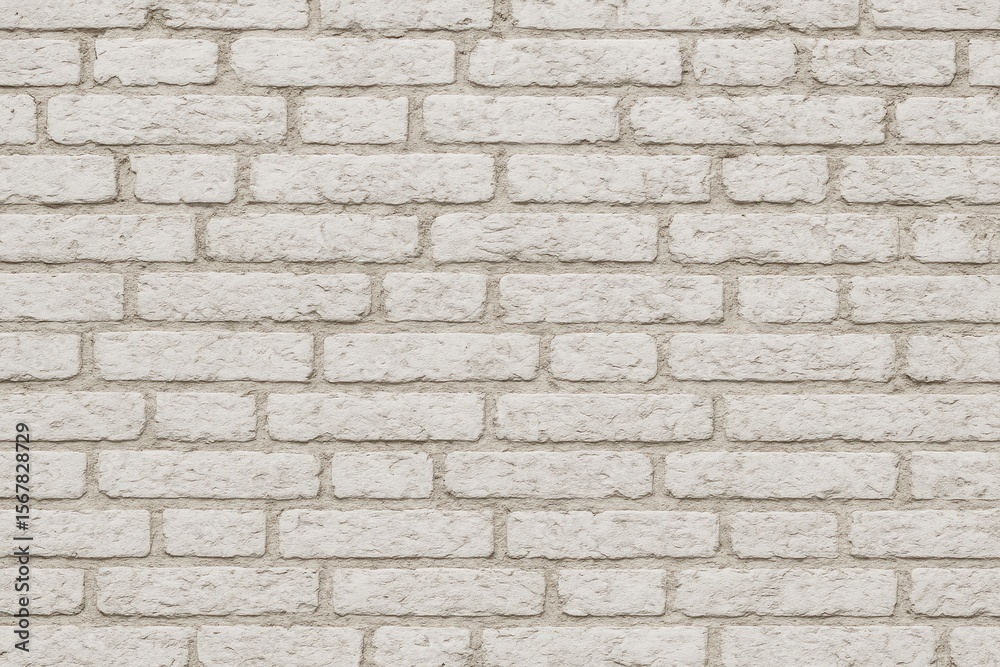Obraz premium Texture of a vintage white brick wall as background