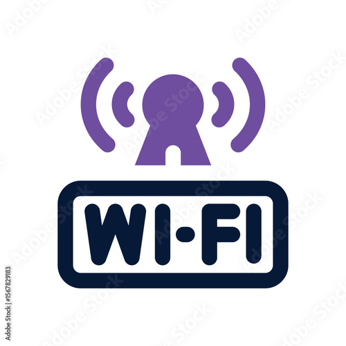 wifi duotone icon. Sleek and modern vector icon for websites, mobile apps, marketing materials, and corporate design. Fully scalable and ready to use.