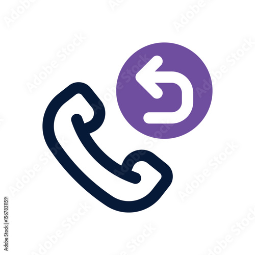 telephone duotone icon. Sleek and modern vector icon for websites, mobile apps, marketing materials, and corporate design. Fully scalable and ready to use.