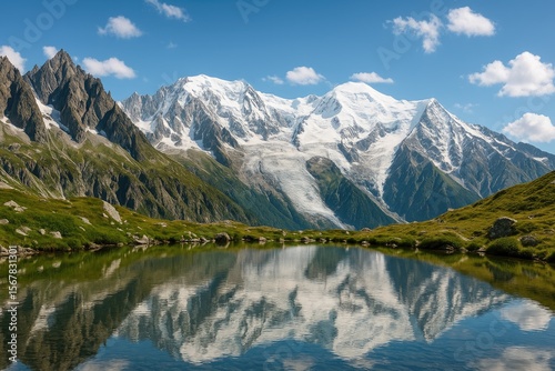 Breathtaking views from the peaks of the Alps on the northern side