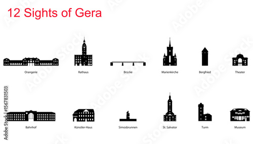 12 Sights of Gera, Thüringen Germany