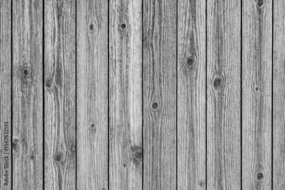 Fototapeta premium Vintage monochrome wooden planks on a barrier