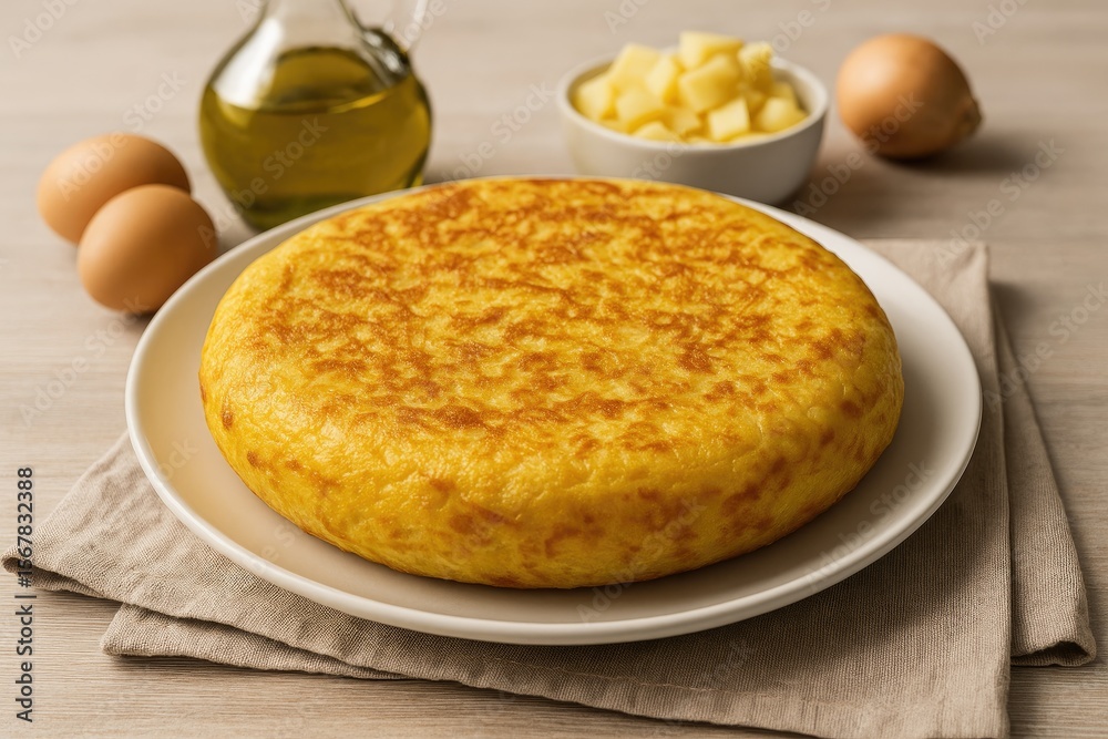 Traditional Spanish culinary specialty - tortilla Traditional Spanish culinary specialty - tortilla