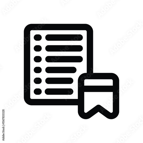 wishlist line icon. Clean and minimalist vector icon for websites, mobile apps, presentations, and logos. Fully scalable and customizable for any project.