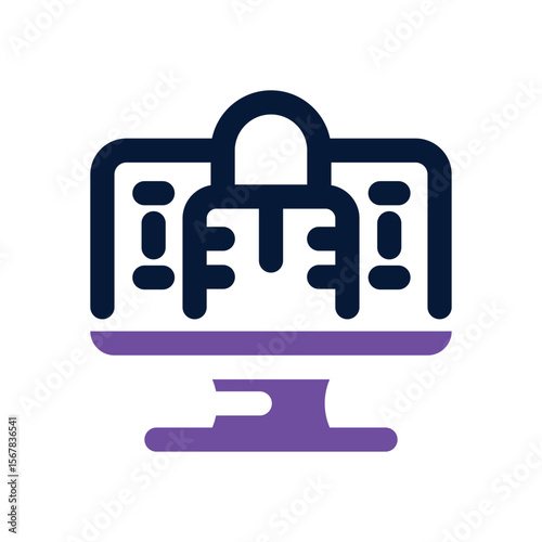 locked duotone icon. Sleek and modern vector icon for websites, mobile apps, marketing materials, and corporate design. Fully scalable and ready to use.