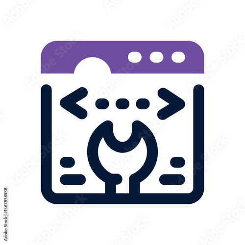software service duotone icon. Sleek and modern vector icon for websites, mobile apps, marketing materials, and corporate design. Fully scalable and ready to use.