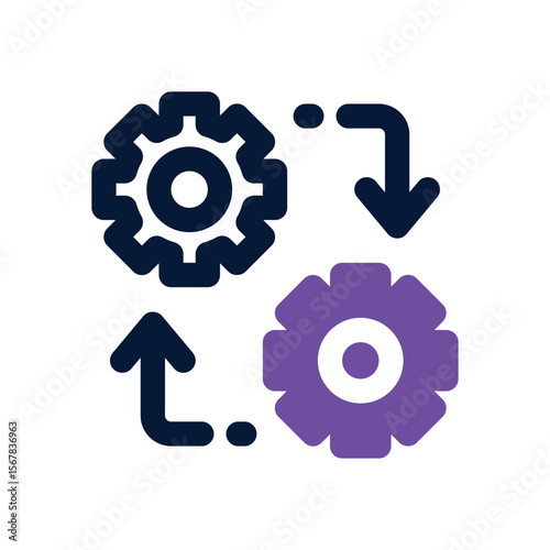 integrated system duotone icon. Sleek and modern vector icon for websites, mobile apps, marketing materials, and corporate design. Fully scalable and ready to use.