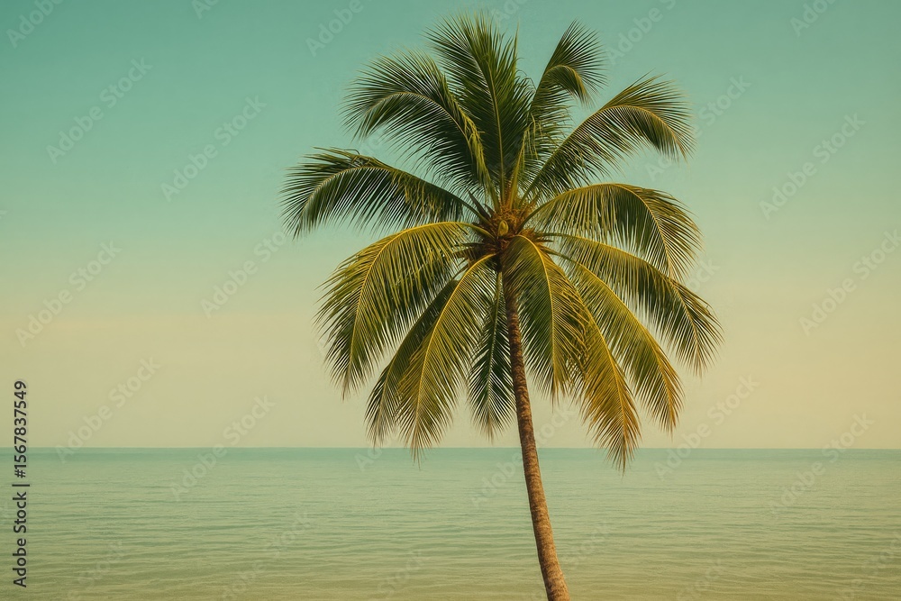 Obraz premium Tropical Palm Tree Scene