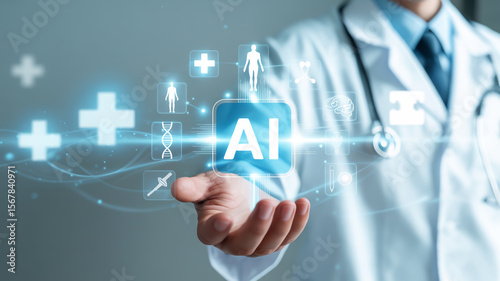 Medical Technology Concept with Doctor’s Hand