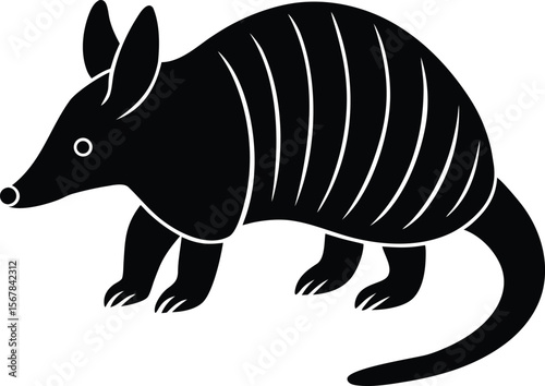 armadillo on white background.eps