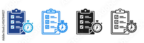 Task Management icon sheet multiple style collection