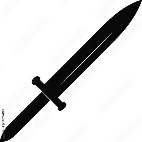 bayonet on white background.eps