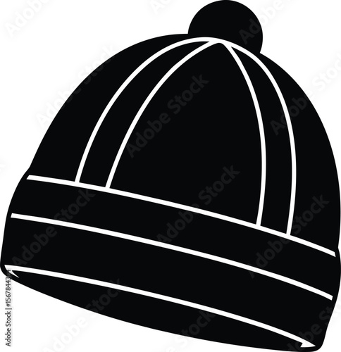 beanie on white background.eps