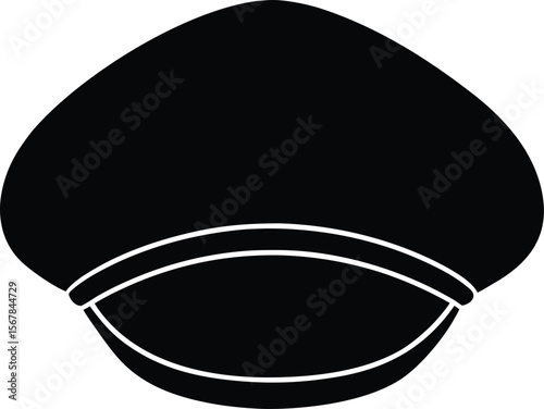 beret on white background.eps