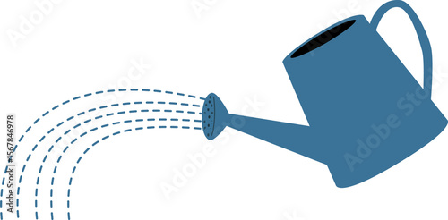 illustration of a watering can