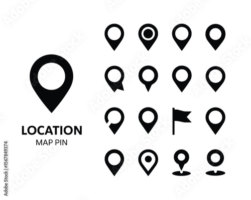 Free Download Modern Location and Navigation Symbol Pack - GFXLoad