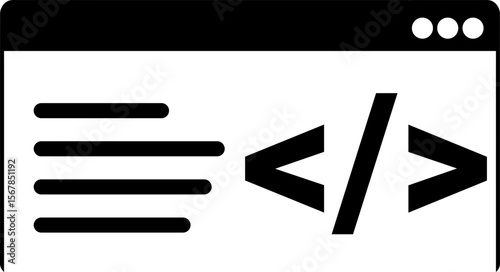 Content & Code Icon | Web Development & Publishing
Website Building Icon | Text and Programming Symbol
CMS & Coding Icon | Web Content Management