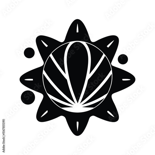 Force Shell Power Sphere Energy Bubble Icon Vector Illustration