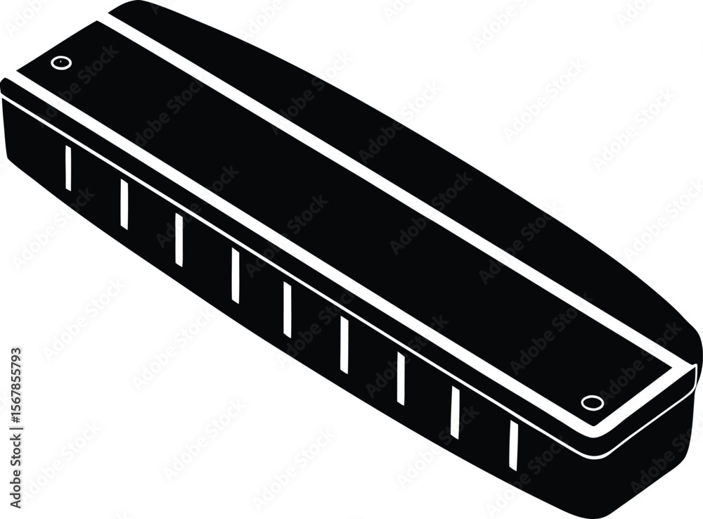 Fototapeta premium harmonica on white background.eps
