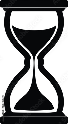 hourglass on white background.eps