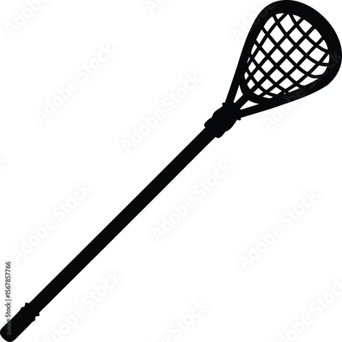 lacrosse stick on white background.eps