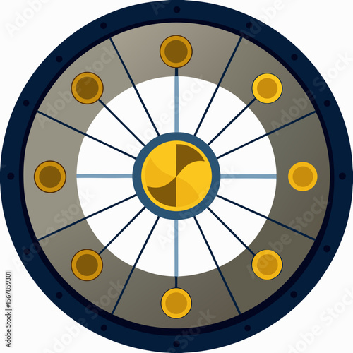 vector-moon-phase-wheel-illustration-white background
