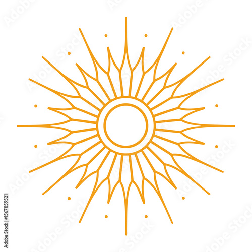 minimal-line-art-of-sun--abstract-aesthetic-vector