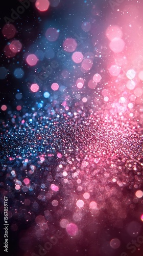 Pink Blue Purple Sparkle Glitter Lights Bokeh Background