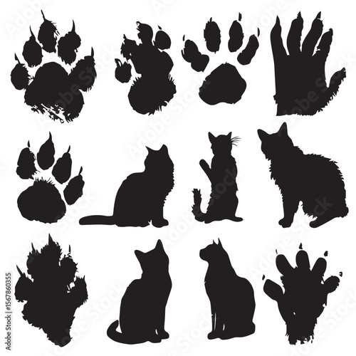cat paw silhouette