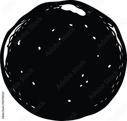 mozzarella ball on white background.eps